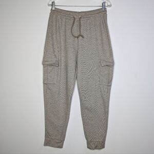 Bloom Seasons Tan Drawstring Jogger Sweat Pant L